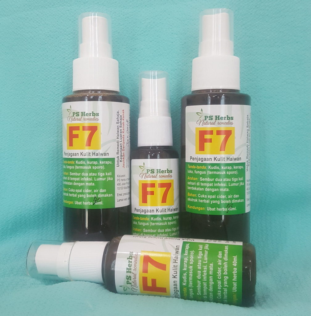 F7 ubat mujarab untuk Haiwan  PS HERBS Jenis Produk