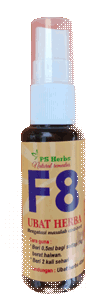Spray F8 adalah ubat cirit birit haiwan.