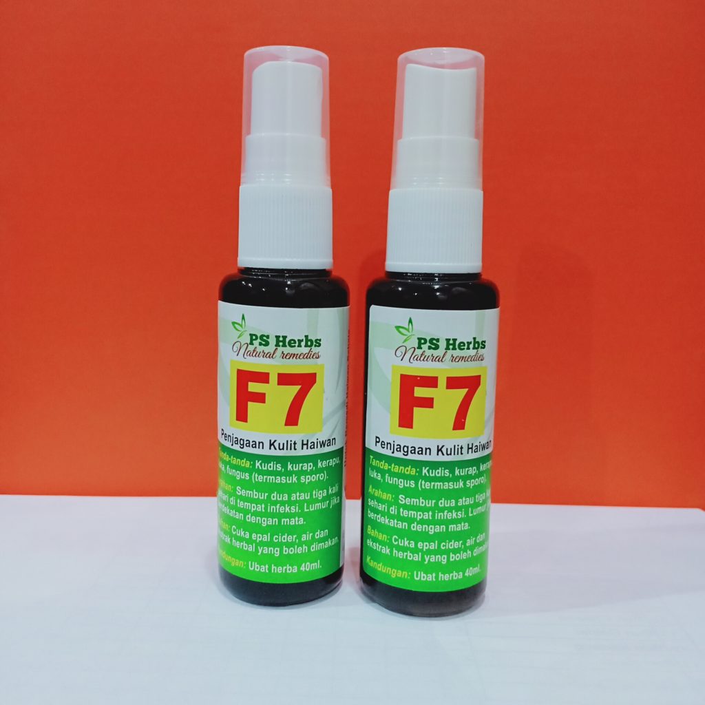 F7 ubat mujarab untuk Haiwan  PS Herbs Produk