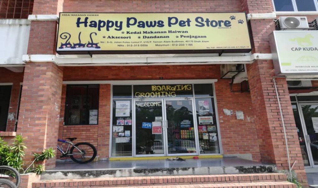 Happy Paws Pet Shop Shah Alam
