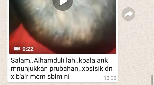 Alhamdulillah kepada berkudis sudah semakin hilang dan kering