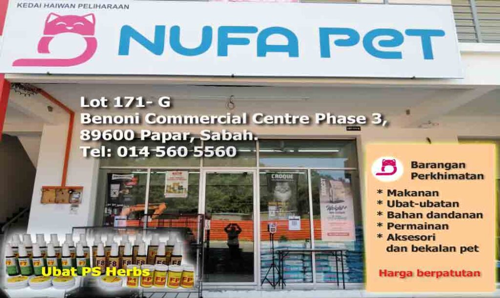 Nufa Pet papar sabah menjual ubat PS Herbs