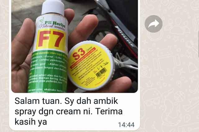 Ubat yang digunakan oleh Syazlan untuk merawat kucing pyometra