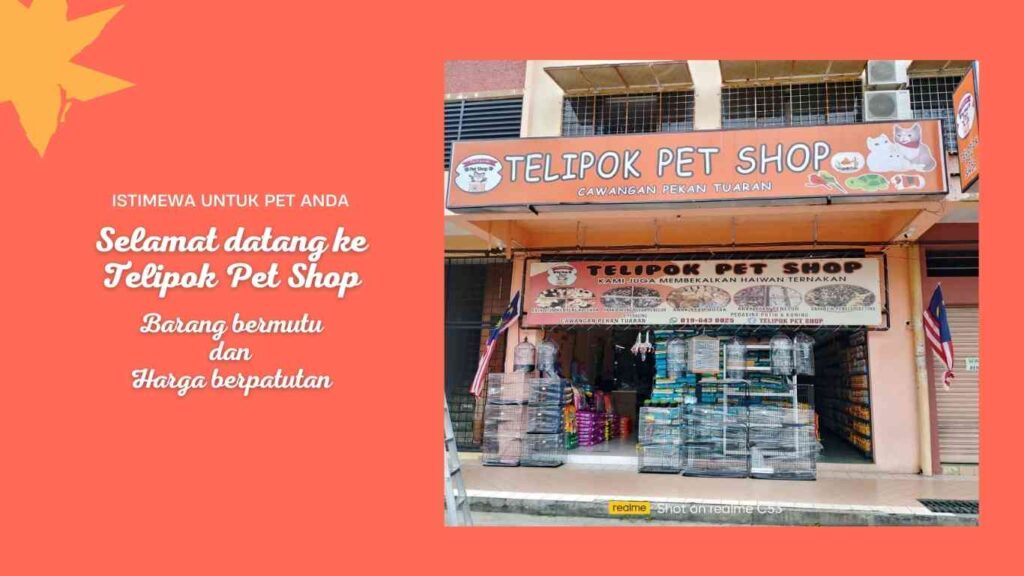 Telipok Pet Shop cawangan Tuaran