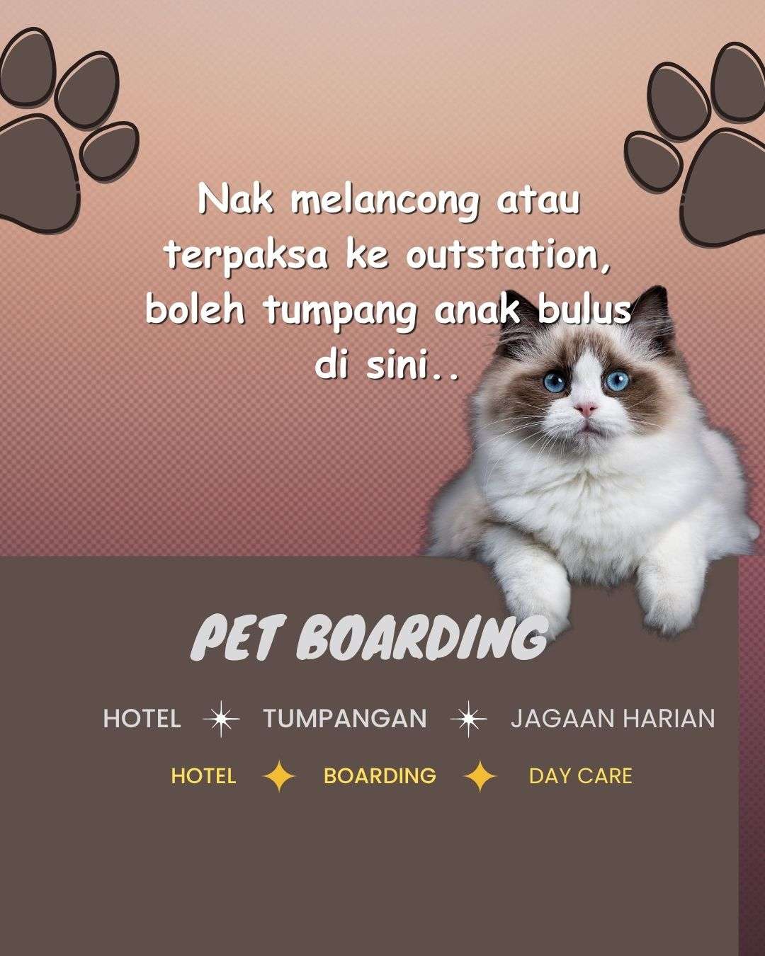 FZ Pet Store sediakan khidmat hotel dan boading yang selesa
