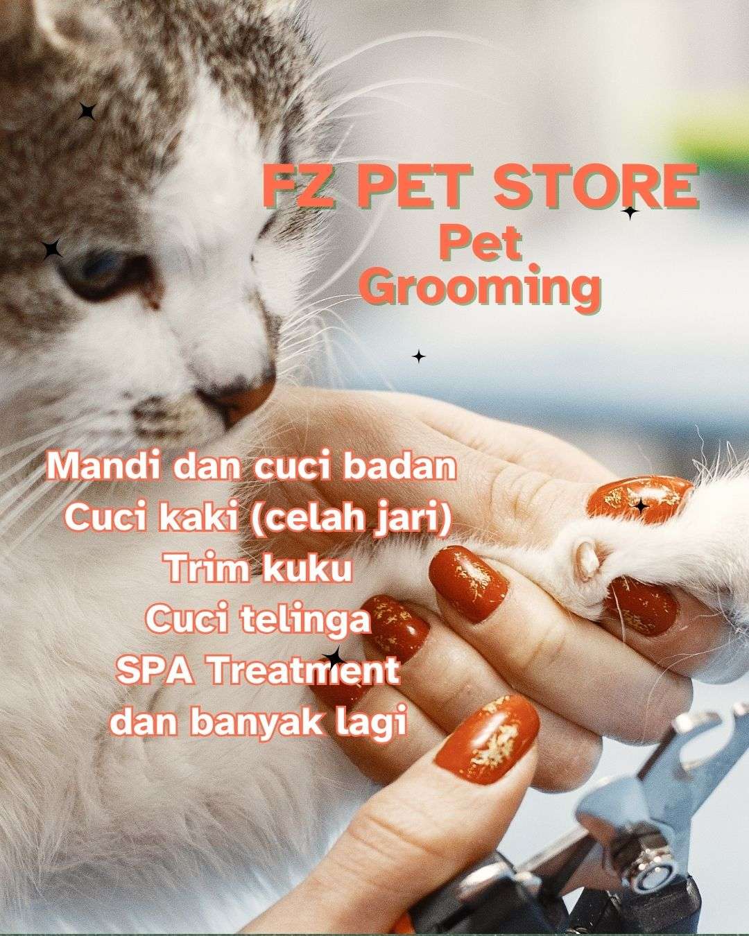 Grooming service at FZ Pet Store